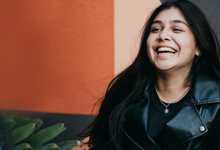 young volunteer smiling