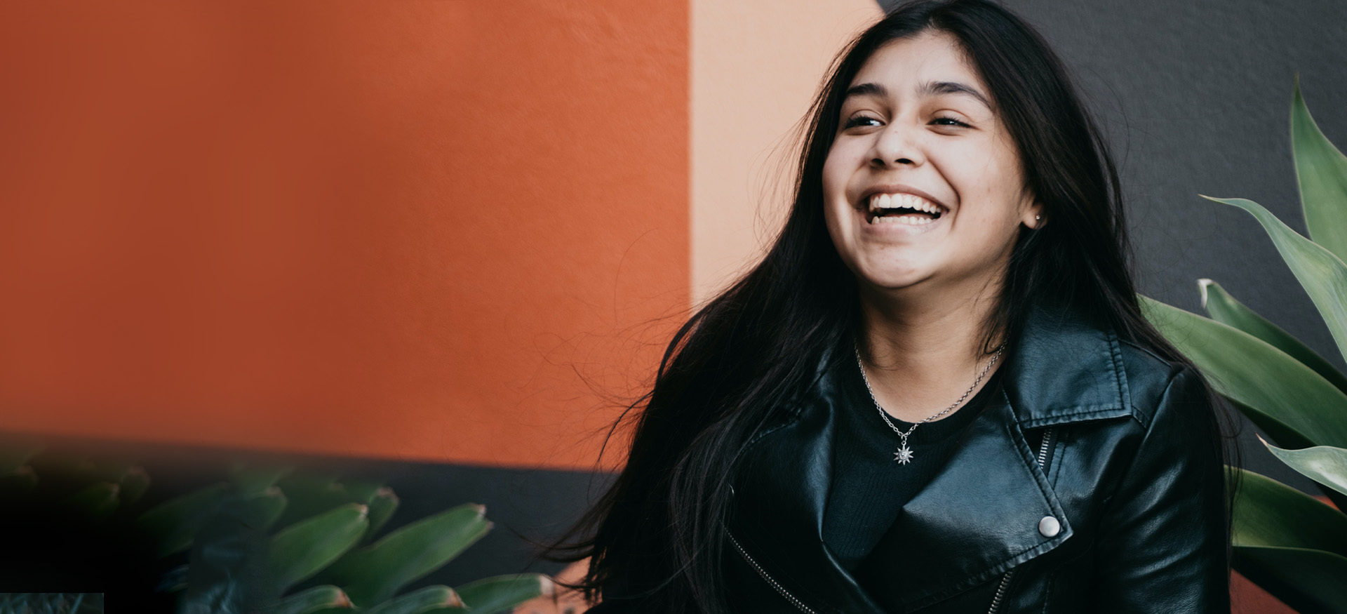 young volunteer smiling