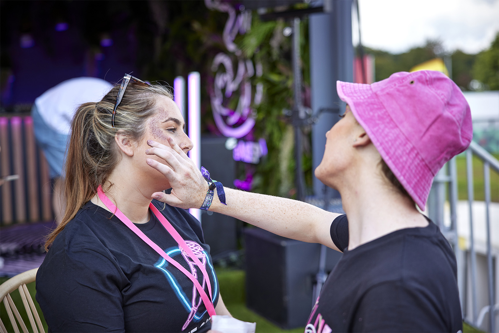 Face painting at Electric Picnic with Three Ireland