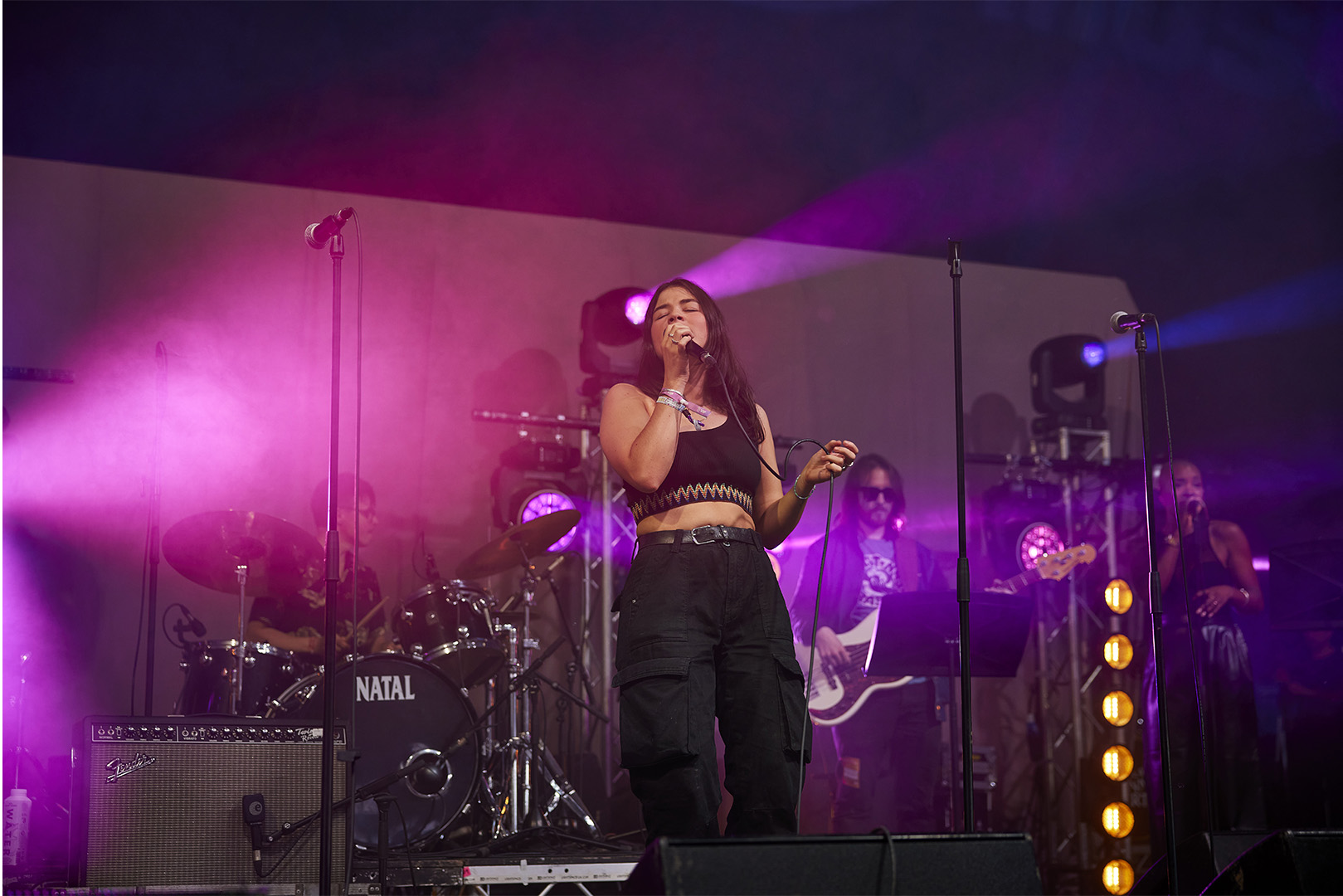 Leah Moran on Stage at Electric Picnic with Three Ireland